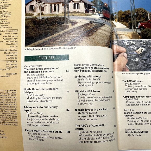 Model Railroader Magazine Back Issue u June 1993 Vol 60 No 6 The Colorado and So - Picture 5 of 12